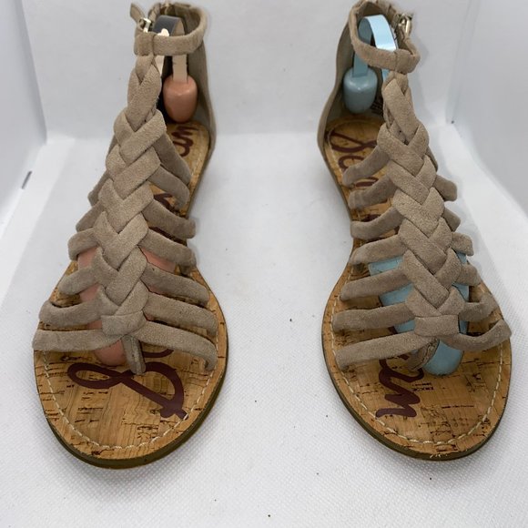 Sam Edelman Shoes - Sam Edelman Dakota Gladiator Sandals 6M Beige Sued